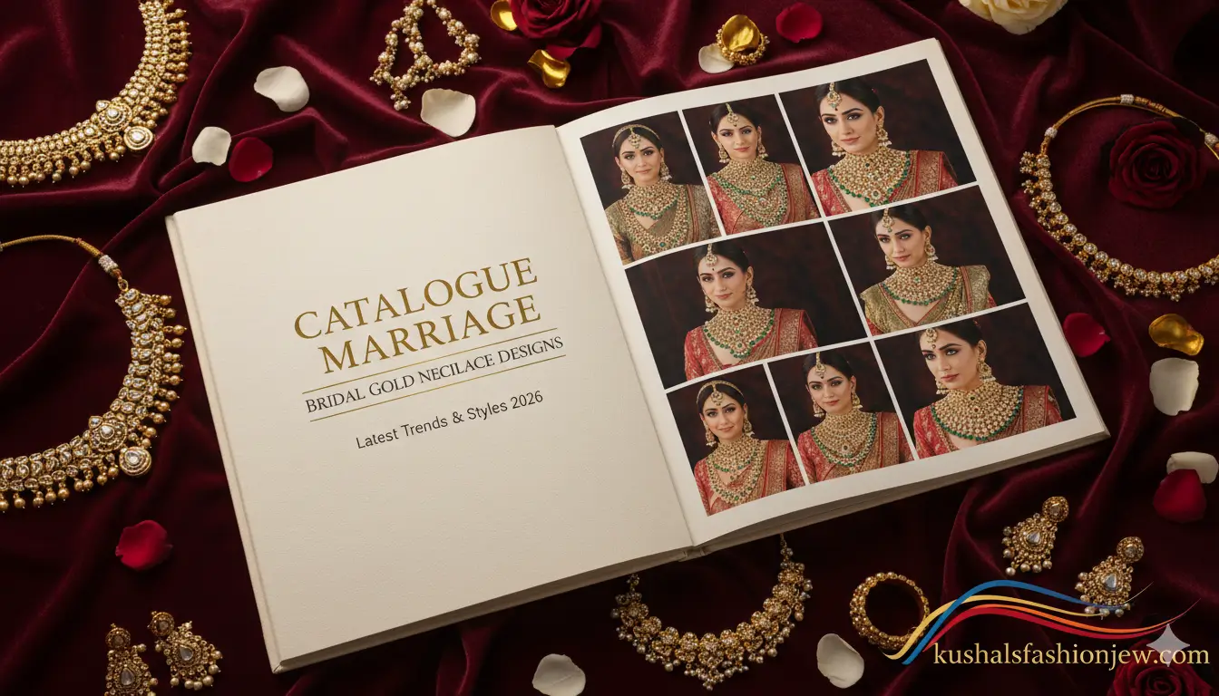 Catalogue Marriage Bridal Gold Necklace Designs