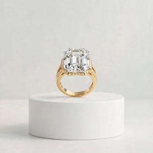 Illustrative styling image of a statement cocktail ring