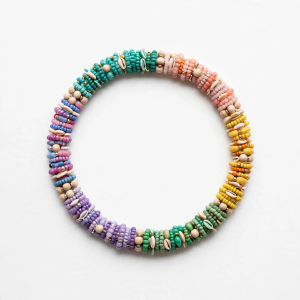 Illustrative styling image of beaded anklets